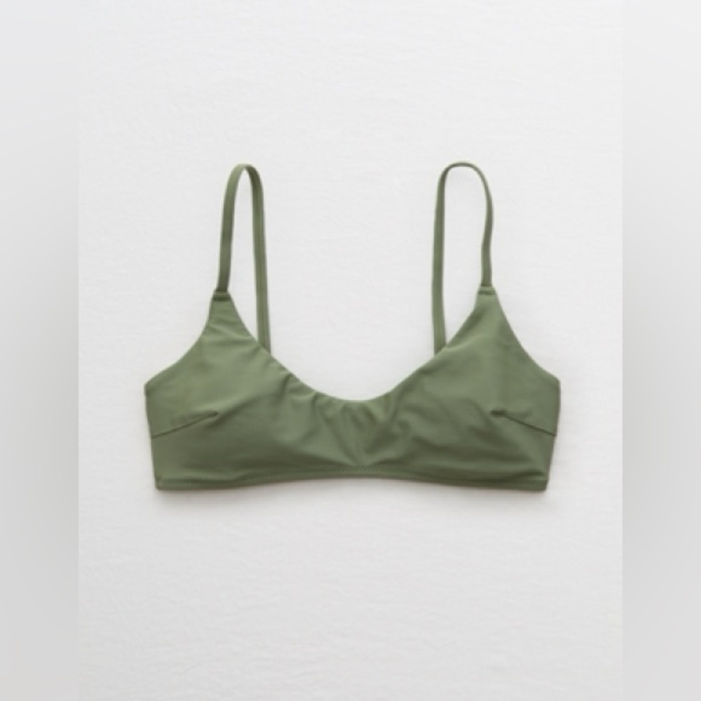 Olive Aerie Scoop Bikini Top